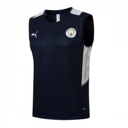 Maglia Manchester City Senza Maniche 2022 Blu