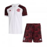 Maglia Flamengo Away Bambino 2021/22 Bianco