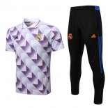 Polo Real Madrid Set Completo 2022/23 Bianco Porpora