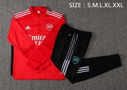 Felpa Allenamento Arsenal 2022 Rosso Nero