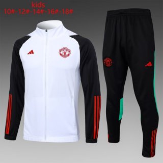 Bambino Giacca Manchester United 2024 Bianco Nero