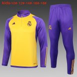 Bambino Felpa Real Madrid 2024/25 Giallo Porpora