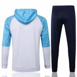 Giacca Cappuccio Manchester City 2021/22 Blu Bianco