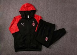 Giacca Cappuccio AC Milan 2021/22 Rosso Nero