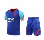 Maglia Formazione Barcellona Set Completo 2021/22 Blu