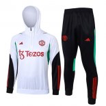 Felpa Cappuccio Manchester United 2024 Bianco 2