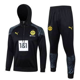 Felpa Cappuccio Borussia Dortmund 2024 Nero 2