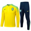 Felpa Allenamento Brasile 24/25 Giallo Verde 3