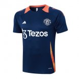 Maglia Formazione Manchester United 24/25 Blu Arancione