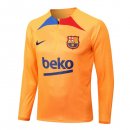 Felpa Allenamento Barcellona Top 2023 Arancione