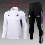 Bambino Felpa Allenamento Real Madrid 2023 Bianco Nero