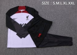 Felpa Allenamento Liverpool 2023 Bianco Nero