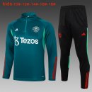 Bambino Felpa Allenamento Manchester United 24/25 Verde 3