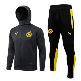 Giacca Cappuccio Borussia Dortmund 2022/23 Grigio