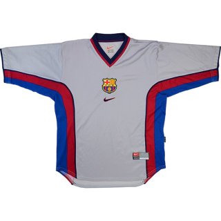 Thailandia Maglia Barcellona Away Retro 1998 2001 Grigio