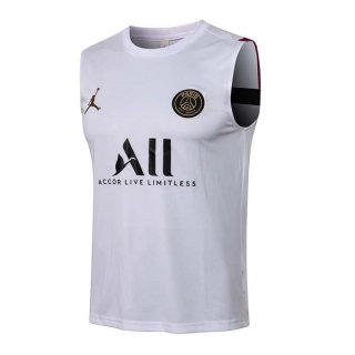 Maglia Paris Saint Germain Senza Maniche 2022 Bianco 1