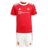 Maglia Manchester United Home Bambino 2021/22 Rosso