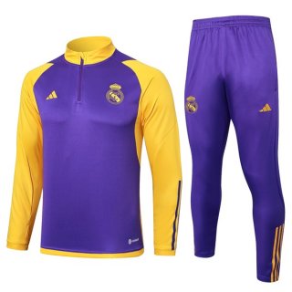 Felpa Real Madrid 2024/25 Porpora Giallo