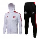 Giacca Cappuccio Manchester United 2022 Bianco