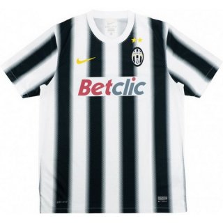 Thailandia Maglia Juventus Home Retro 2011 2012 Nero Bianco