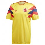 Thailandia Maglia Columbia Home Retro 1990 Giallo