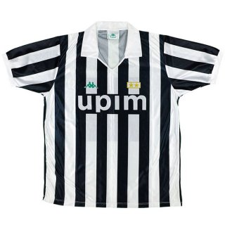 Thailandia Maglia Juventus Home Retro 1991 1992 Nero Bianco