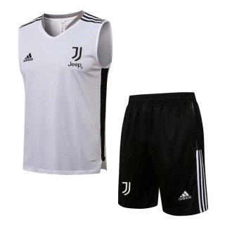 Maglia Juventus Senza Maniche 2022 Bianco Nero