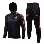 Giacca Cappuccio Real Madrid 2022 Grigio Rosa