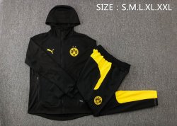 Giacca Cappuccio Borussia Dortmund 2022/23 Nero Giallo