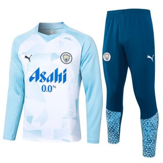 Felpa Manchester City 2024/25 Bianco Blu