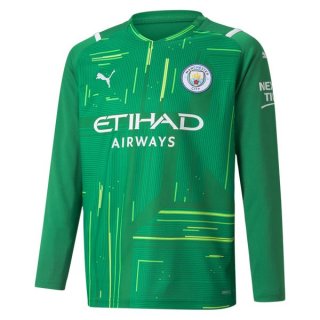 Thailandia Maglia Manchester City Portiere ML 2021/22 Verde