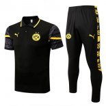 Polo Borussia Dortmund Set Completo 2022/23 Nero