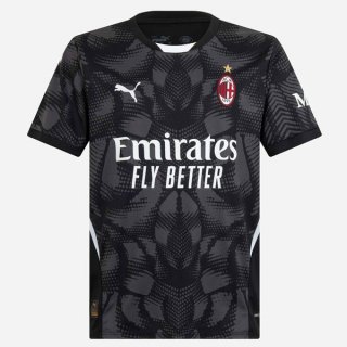 Thailandia Maglia AC Milan Portiere 24/25 Nero Grigio