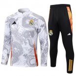 Felpa Allenamento Real Madrid 24/25 Bianco Grigio 5