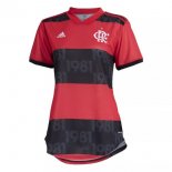 Thailandia Maglia Flamengo Home Donna 2021/22 Rosso Nero