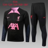 Bambino Felpa Allenamento Liverpool 2023 Nero Rosa