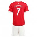 Maglia Manchester United NO.7 Ronaldo Home Bambino 2021/22