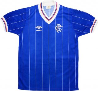 Thailandia Maglia Rangers Home Retro 1982 1983 Blu