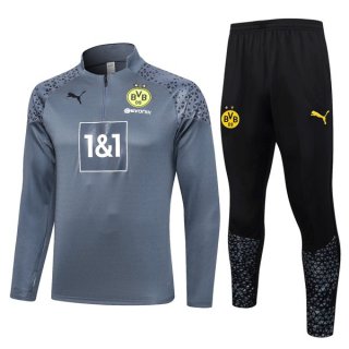 Felpa Borussia Dortmund 2024 Grigio