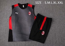 Maglia AC Milan Senza Maniche 2022 Nero Rosso