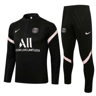 Felpa Allenamento Paris Saint Germain 2022 Nero Rosa