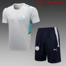 Maglia Formazione Manchester City Set Completo 2022 Grigio