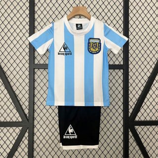 Maglia Argentina Home Retro Bambino 1986