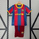 Maglia Barcellona Home Retro Bambino 2010 2011