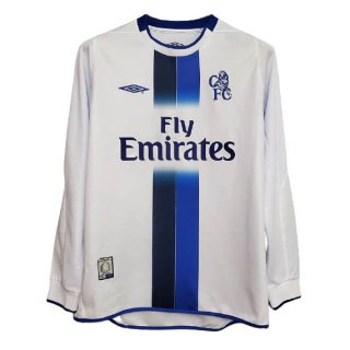 Thailandia Maglia Chelsea Away ML Retro 2003 2005 Bianco