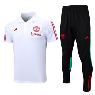 Polo Manchester United Set Completo 2024 Bianco 2