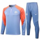 Felpa Allenamento Inter Milan 24/25 Grigio Arancione 3