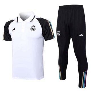 Polo Real Madrid Set Completo 2023/24 Bianco Nero