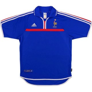 Thailandia Maglia Francia Home Retro 2000 Blu