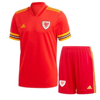 Maglia Galles Home Bambino 2020 Rosso